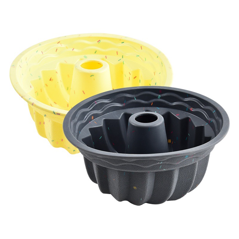 Silicone large cake mold toothed plate baking tool cake mold microwave oven suitable