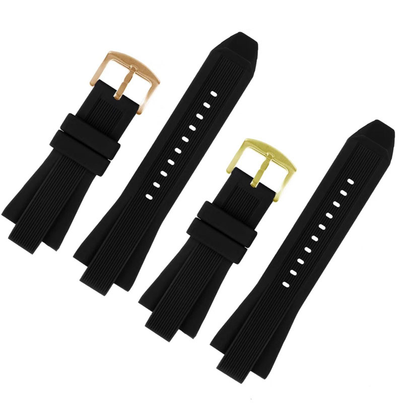 Picture of Suitable for Mike Cals Mk Watch Strap Rubber Strap Men's Convex Watch Strap Watch Chain Racing Watch Accessories