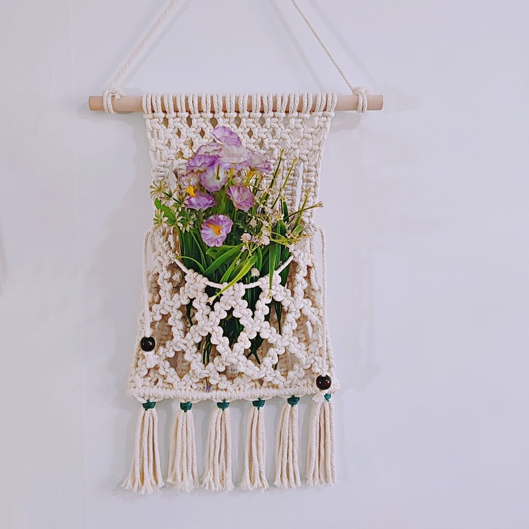 Picture of Nordic ins handmade woven tapestry hotel decoration living room wall hanging home accessories wholesale supply