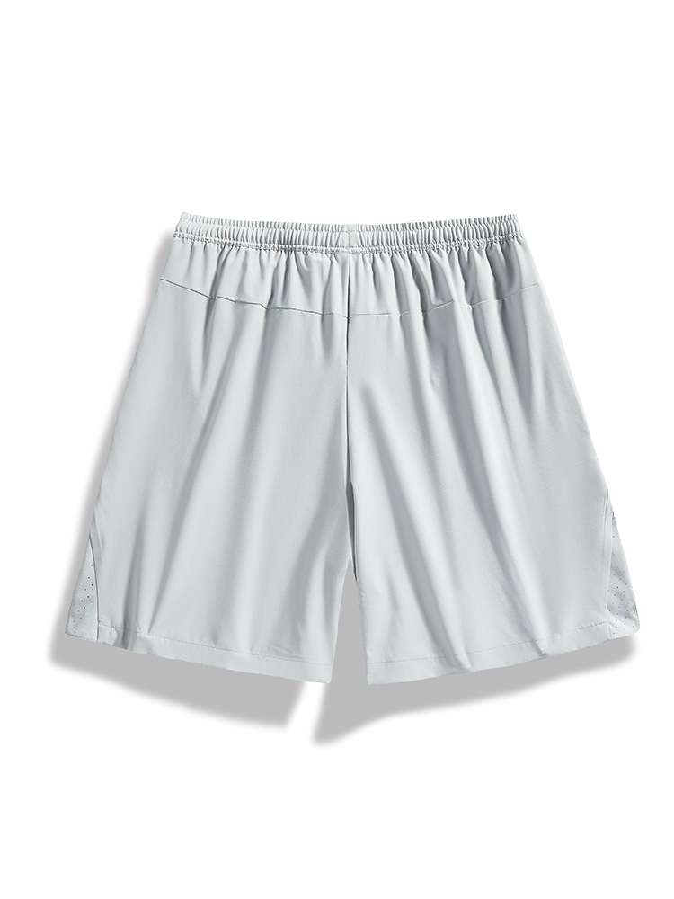 Outdoor ice silk quick-drying pants men's sports casual plus size shorts fifth pants women's couple high elastic breathable ice silk shorts