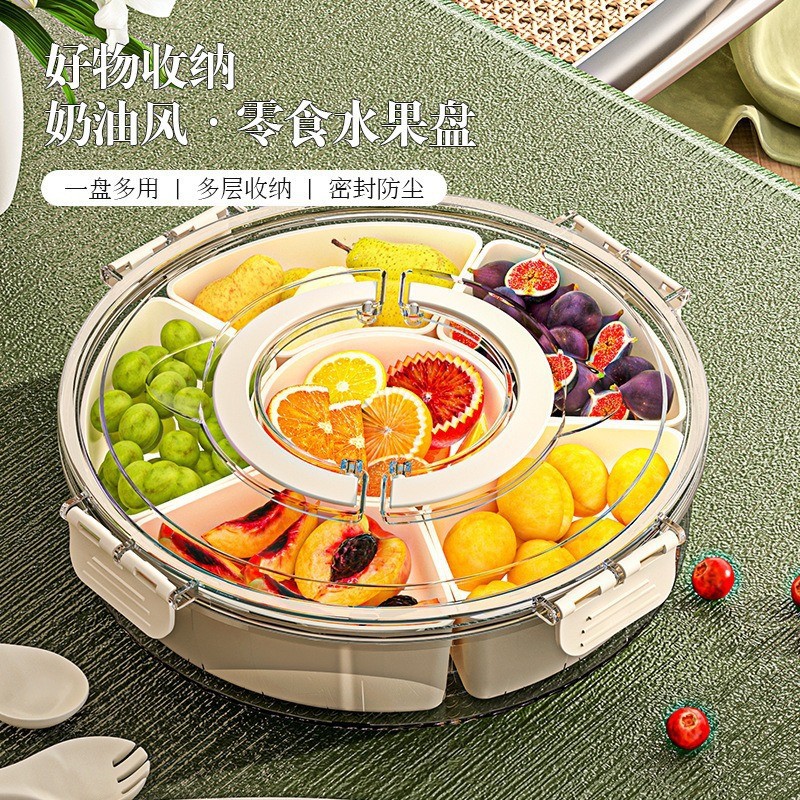 Picture of Cross-border Food Grade Sealed Fruit Salad Preservation Box Bento Box Eight-compartment Storage Box Portable Refrigerator Storage Box