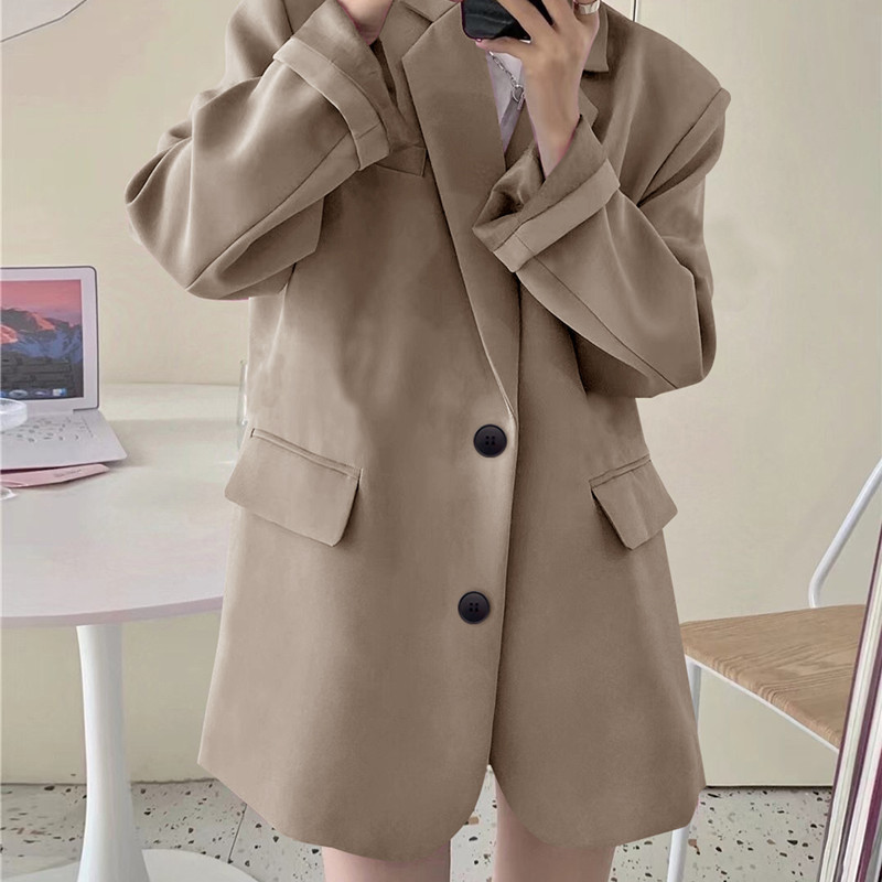 Picture of Small Top Black Suit Jacket Commuter Women's Korean Style Casual Comfortable Suit for Spring and Autumn