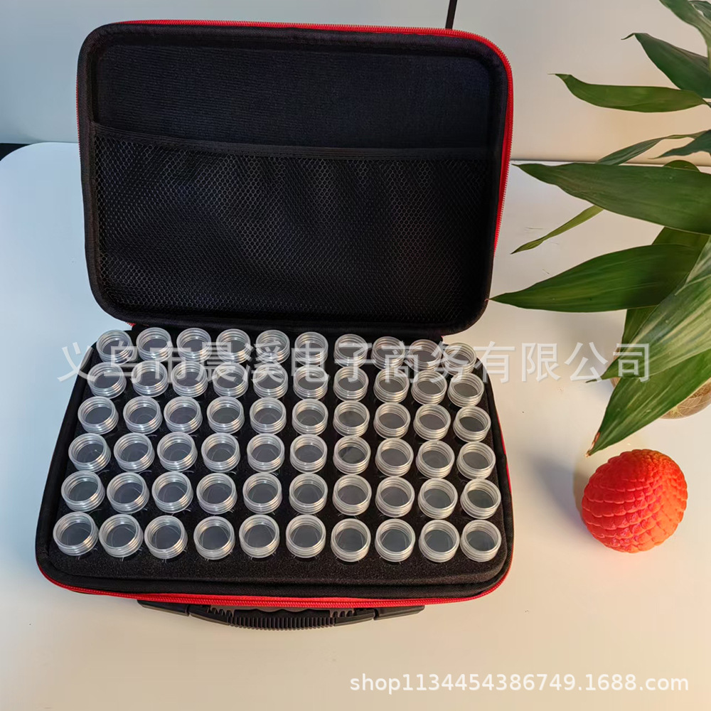Picture of DIY diamond painting tool 60/120/240 grid drill bottle portable storage bag suit foreign trade new drill