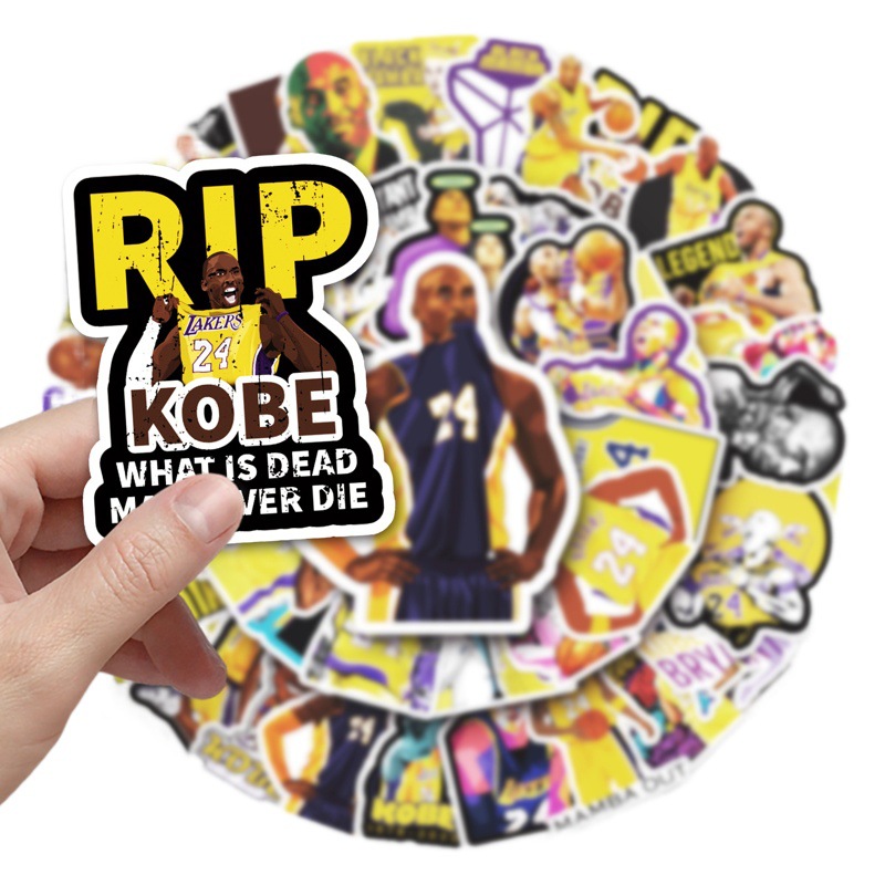 51 basketball star Kobe cross-border graffiti laptop luggage car mobile phone guitar decoration stickers