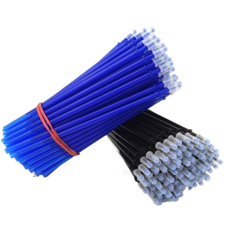 Transparent Rod thermal erasable refill core full needle tube black crystal blue friction easy to erase refill needle tube 0.5m Wholesale