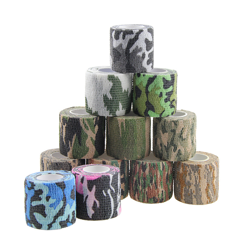 Picture of Factory Direct Sales Outdoor Camouflage Bandage Non-Woven Self-Adhesive Elastic Bandage Camouflage Bandage Available for Wholesale