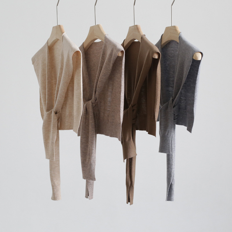 Picture of Autumn and Winter multi-color all-match knitted shawl Western style neck warm scarf clean outer wear fashionable overlapping accessories thin