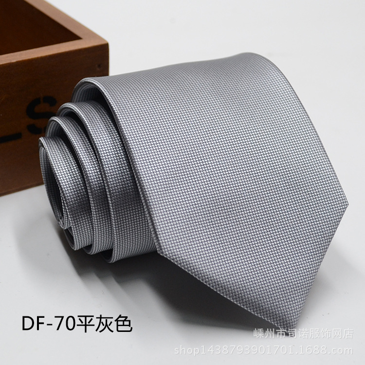 Picture of Tie business formal men's tie polyester yarn Arrow 8cm business tie