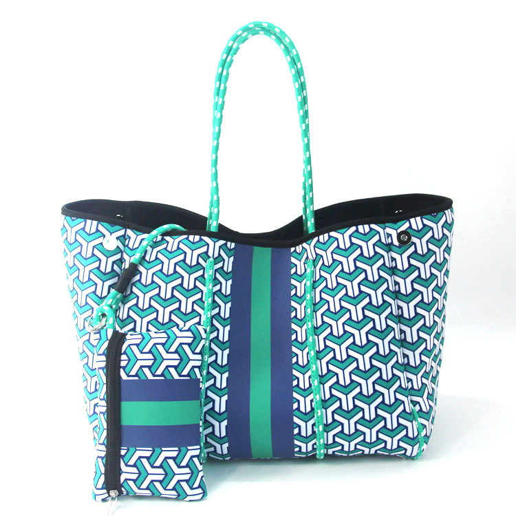 Picture of Diving Material Perforated Beach Bag European and American Fashion Portable Shoulder Strap Mother Bag Outdoor Casual Bag Portable Women's Bag for Women