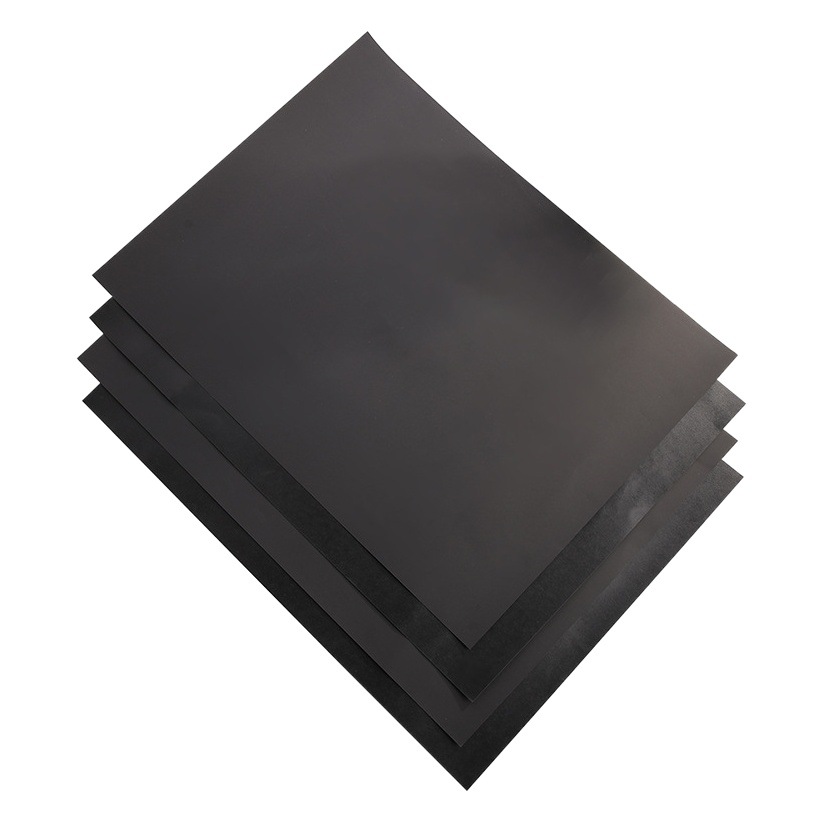 Matte Black bright black paper wholesale gilding silver printing packaging multi-gram smooth high-end gift box black coated paper
