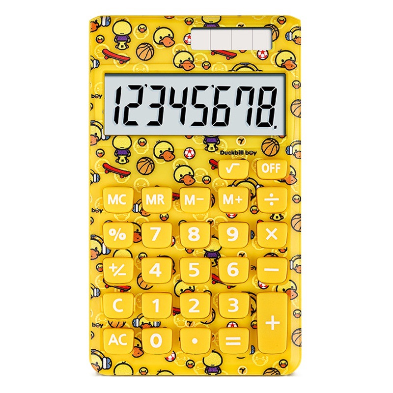Manufacturer Candy Color Calculator Solar Powered 8-Digit Small Portable Student Computer Large Screen Creative Gift