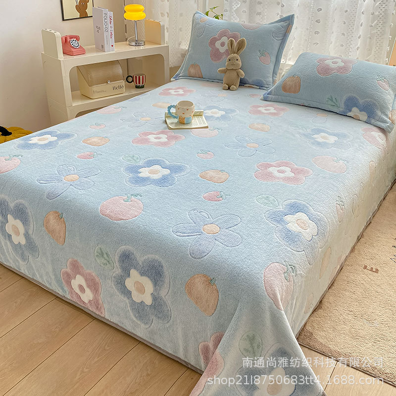 Picture of Blanket Coral Fleece Cover Blanket Flannel Blanket Cartoon Sofa Blanket Single Bed Sheet Single Air Conditioning Nap Blanket Quilt