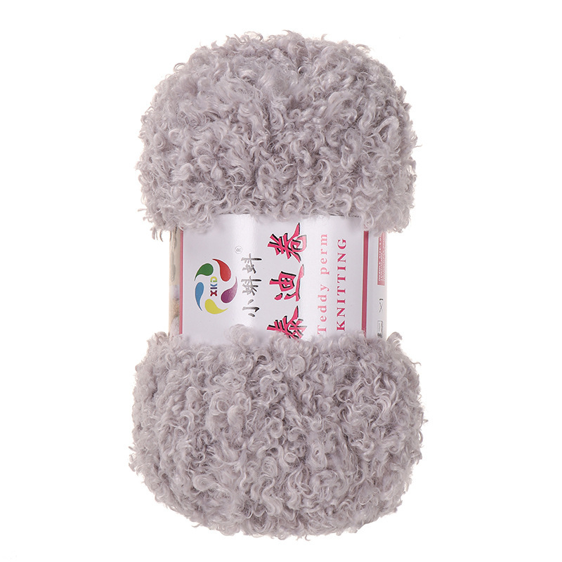 Picture of Wholesale Teddy Curly Wool Loop Thread Handmade DIY Loop Velvet Crochet Thread Hand Knitted Scarf Doll Thread