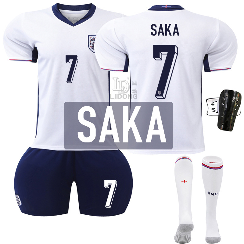 Picture of Euro 2024 New Football Jersey suit England Home Jersey Number 9 Kane 11 Foden 10 Bellingham