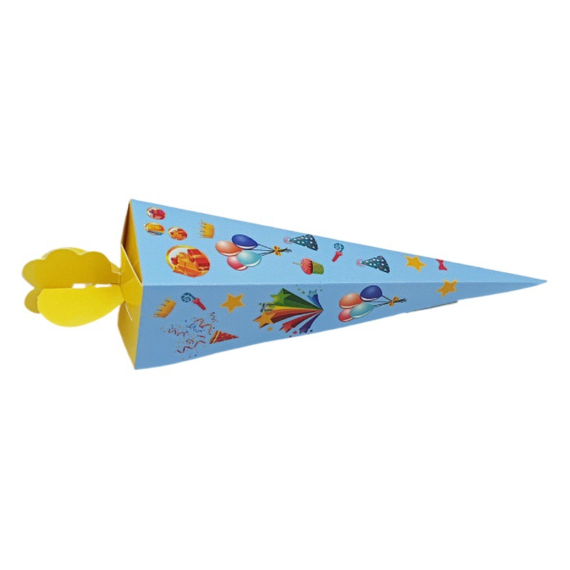 small size Cones Conical Candy Box Children Back to School Season Candy Gift Box Birthday Party Carton Packaging