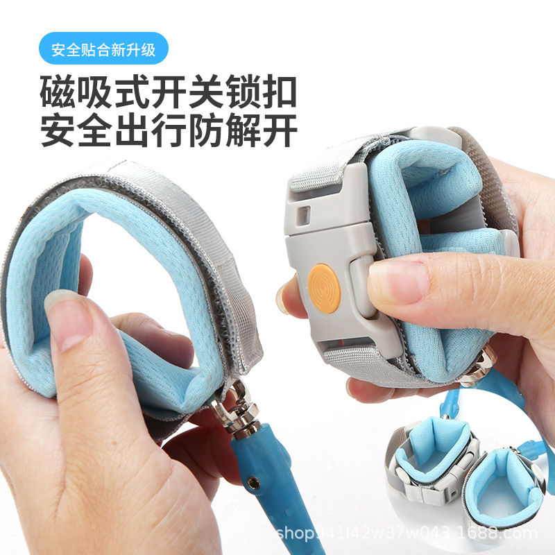 Picture of Baby anti-lost traction rope children anti-lost induction lock bracelet children anti-lost walking baby safety traction rope