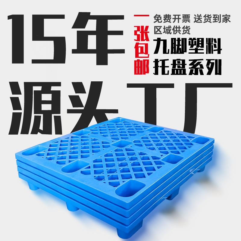 Linhui New Material Plastic Pallet Industrial Forklift Pallet Warehouse Moisture-Proof Logistics Port Sea Shipping Plastic Pad Manufacturer