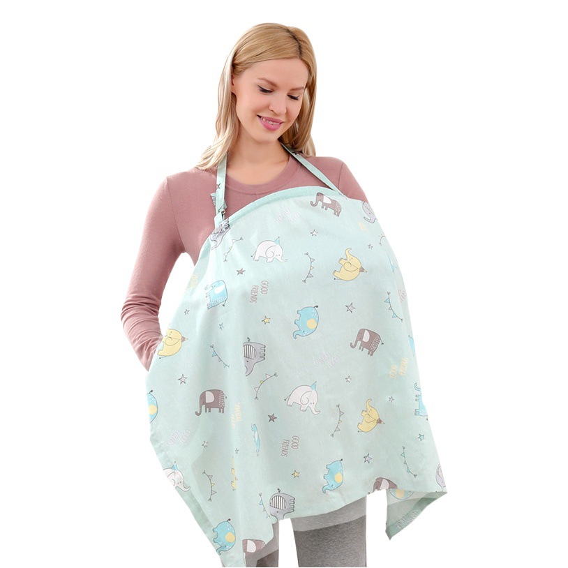 Breastfeeding Towel, Out-And-Out Feeding Artifact, Fig Leaf Cover, Multi-Functional Cover, Anti-Exposure Cloak, Summer Breathable and Thin