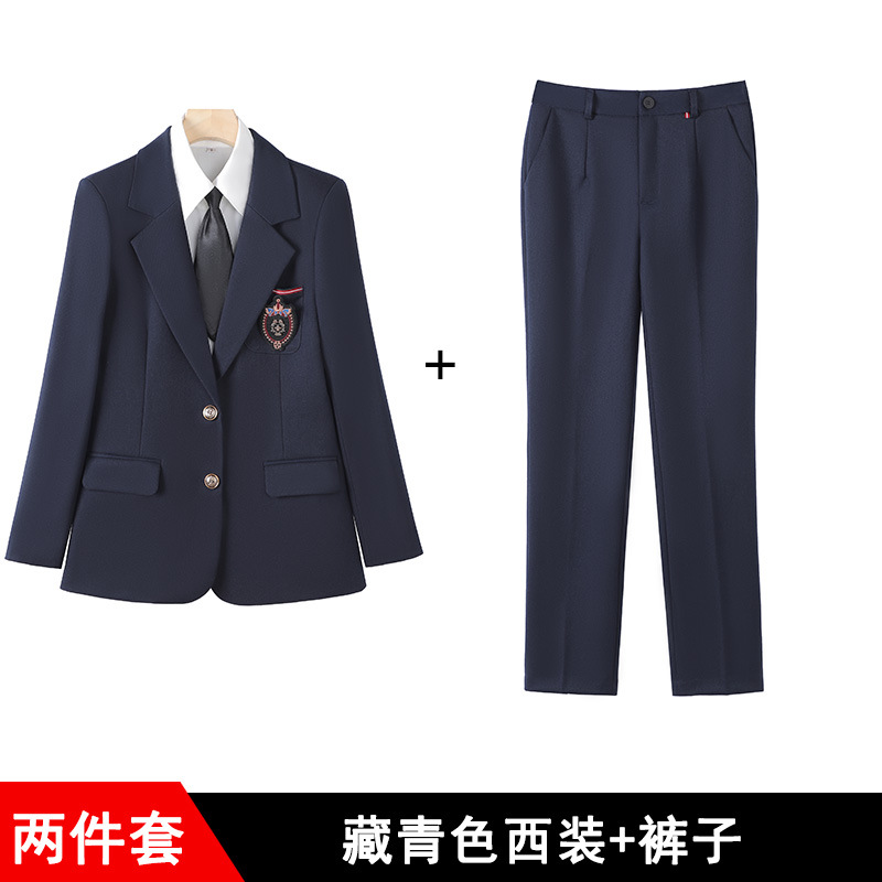 Picture of Spring and Autumn Business Wear Women's suit Women's Fashion Dress Stitching Women's Suit Work Clothes Korean Casual Small Suit