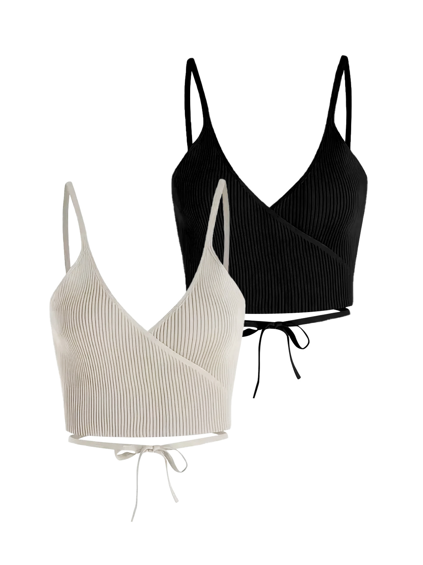 Foreign trade cross-border Europe and the United States Amazon source manufacturers two-piece V-neck pullover strap strap spring and summer