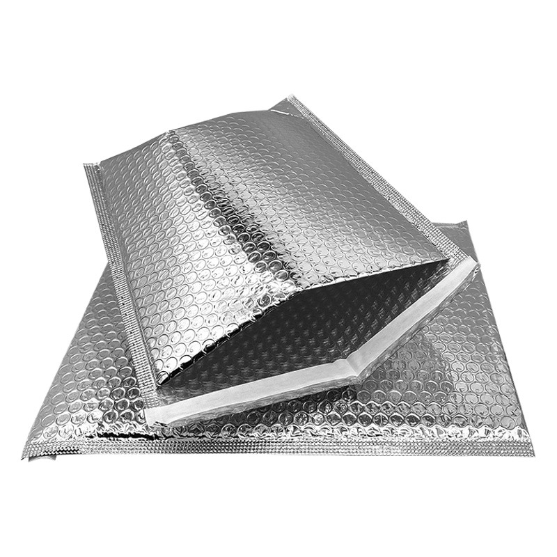 Silver aluminum bubble bag thickened factory spot wholesale express bubble envelope bag shockproof foam packaging bag