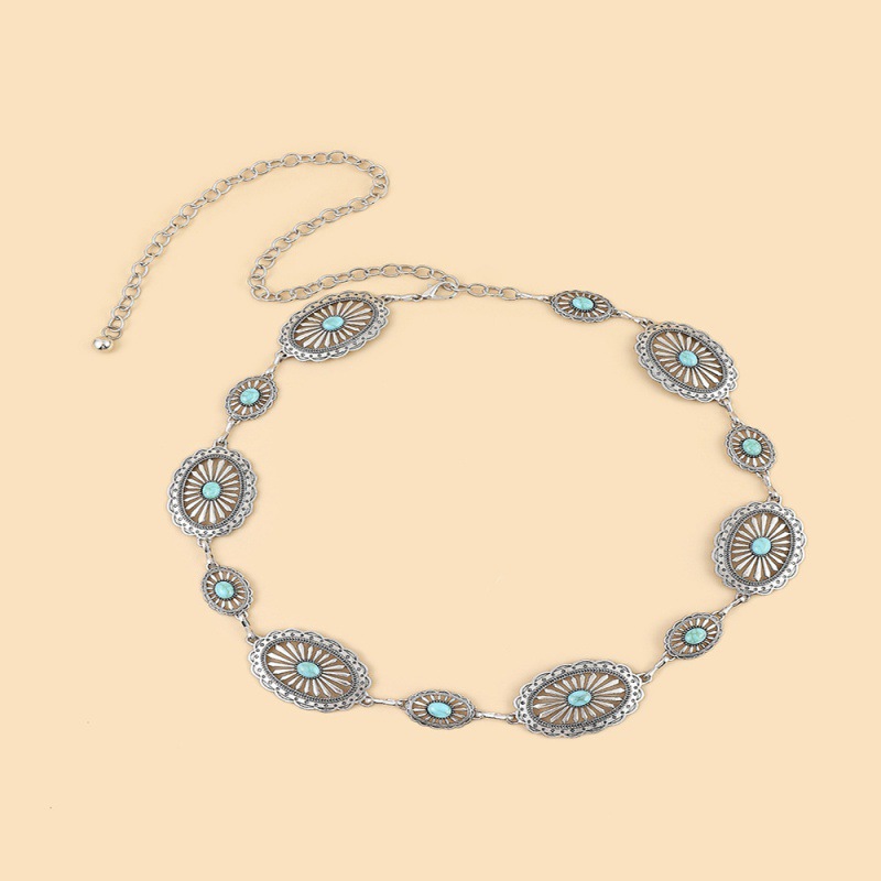 A large number of in stock supply alloy size turquoise retro personality fashion Joker manufacturers directly for cross-border supply