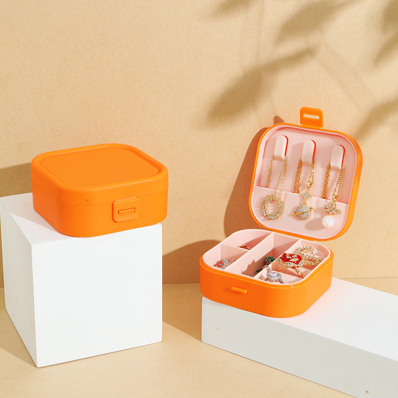 Portable Simple Jewelry Box Ring Jewelry Necklace Lipstick Multi-function Storage Box Cute Niche Travel