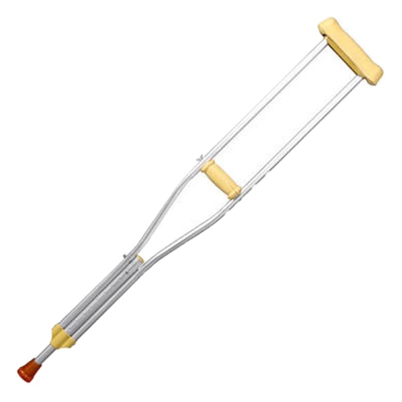 Adjustable Multi-Level Telescopic Single-Leg Aluminum Alloy Stainless Steel Crutches Walker, Cross-Border Bestseller, Durable