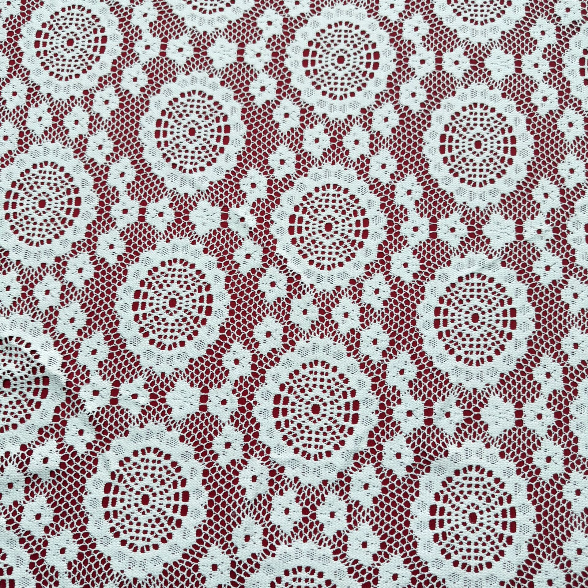 Tc Lace Embroider Cut Out Lace Thick Needle Knitted Fabric Women's Spring & Fall Fashion Dress Clothing Fabric