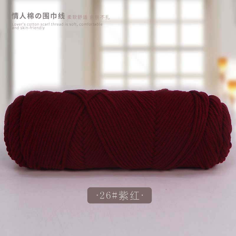 Picture of 8 strands of lover cotton wool scarf thread milk cotton baby thread stick needle thread thick thread stamp embroidery thread 8 strands of acrylic