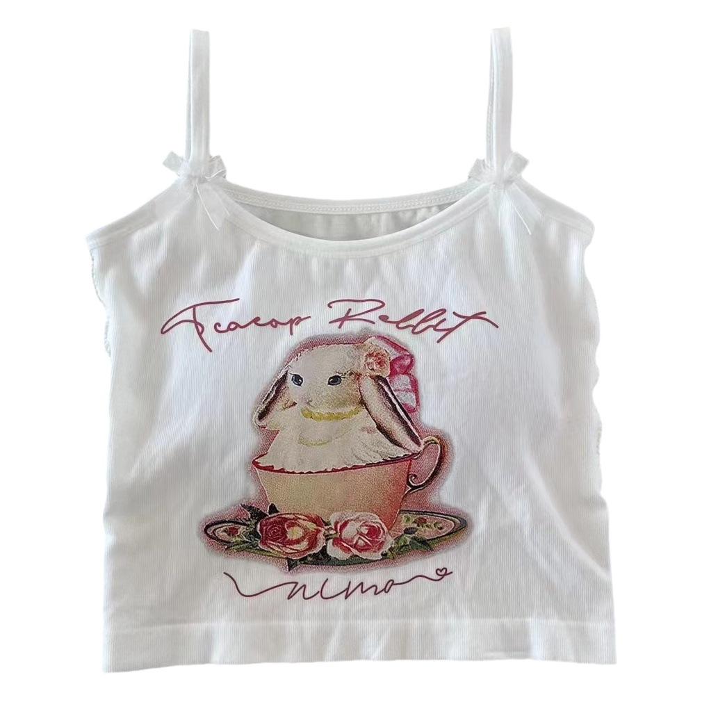 Cross-border pure desire style sexy sweet hot girl camisole women's inner wear with chest pad bottoming comfortable push up without steel ring women