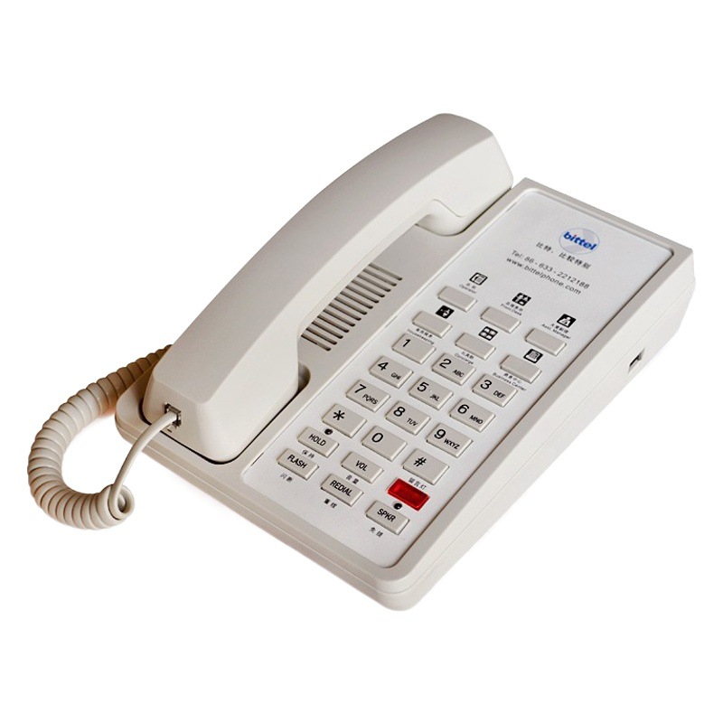 Picture of Bit 12a-6s Hotel Room Telephone Hotel Bedside Commercial Landline Large Panel One-Click Fixed Telephone