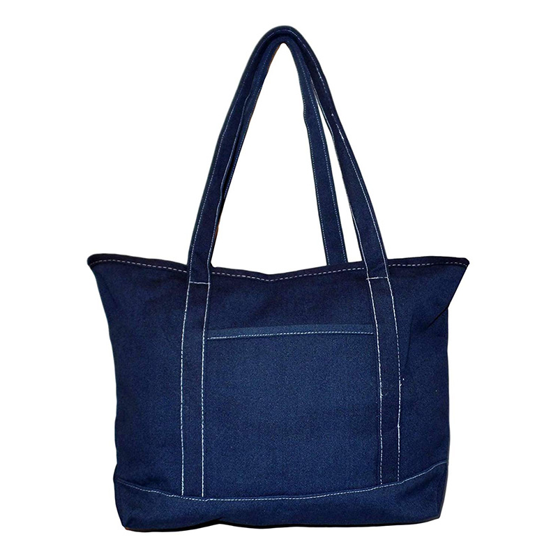 Customized Cotton Denim Bag with Printable Logo, One-Shoulder Casual and Fashionable New Shopping Bag