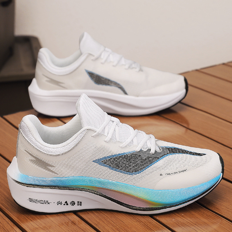 Running shoes sports running flying 4E light luxury non-slip running shoes for men and women rebound marathon racing shock absorption sneaker
