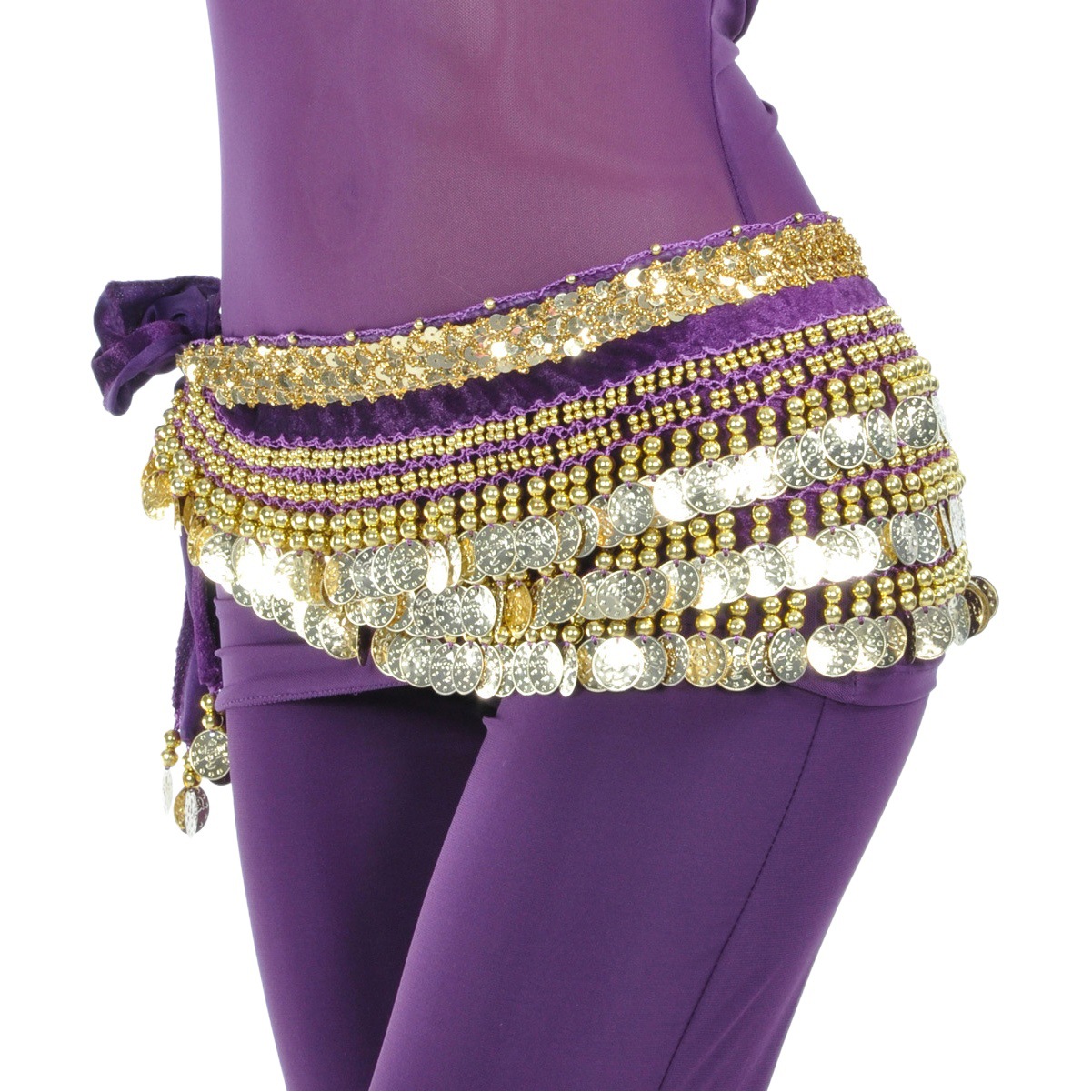 Picture of 248 Currency Belly Dance Waist Chain Belly Dance Ordinary Waist Chain Practice Belly Dance Belt Waist Towel