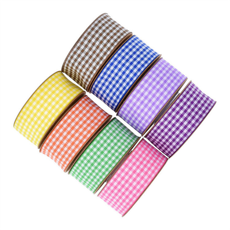 Scottish Plaid Belt DIY Handmade Bow Ribbon Flowers Gift Baking Packaging Ribbon Decorative Ribbon