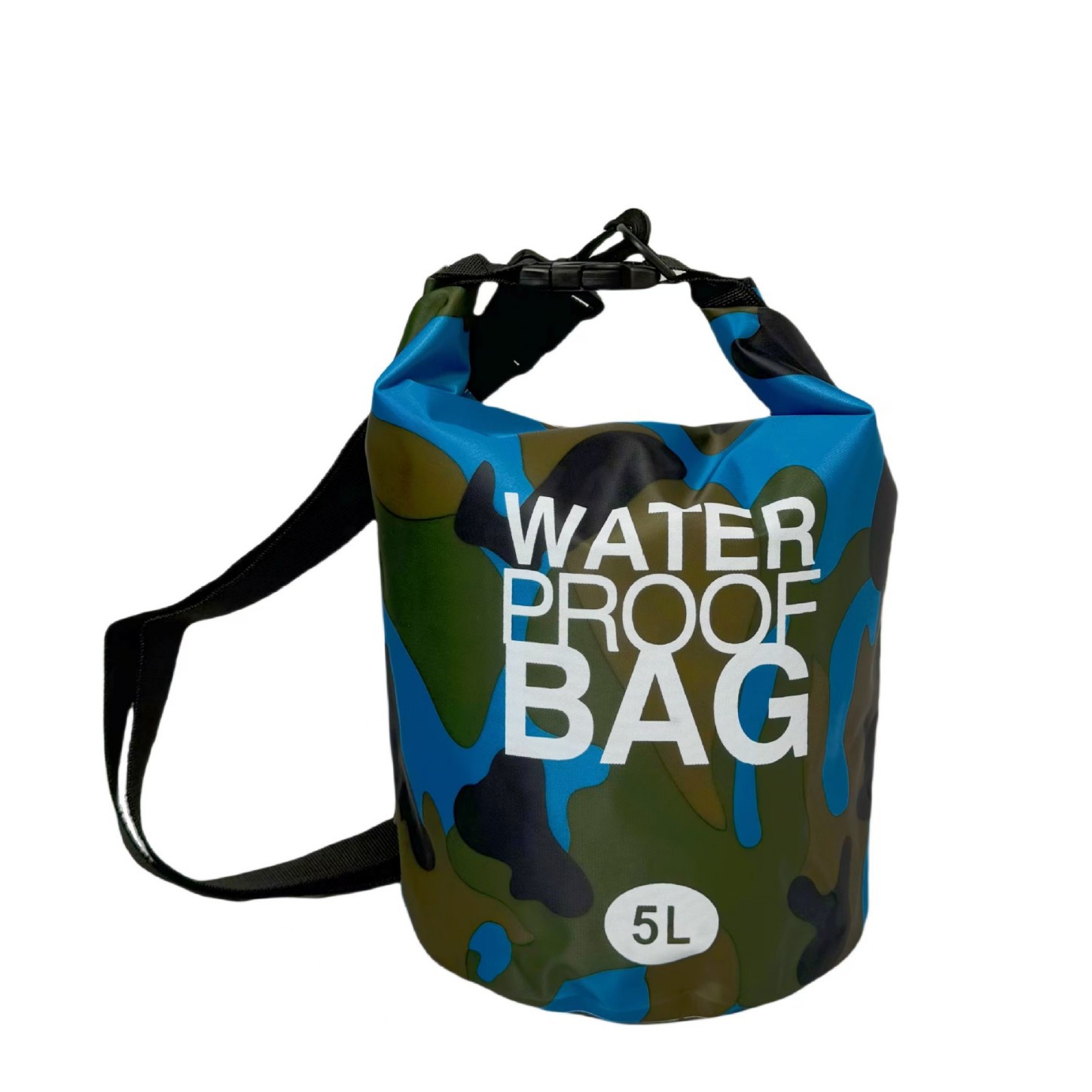 Picture of Cross-border Hot Camouflage Drift Waterproof Bag Single Shoulder Double Shoulder Waterproof Barrel Bag Polyester Lightweight Drift Bag Large in stock