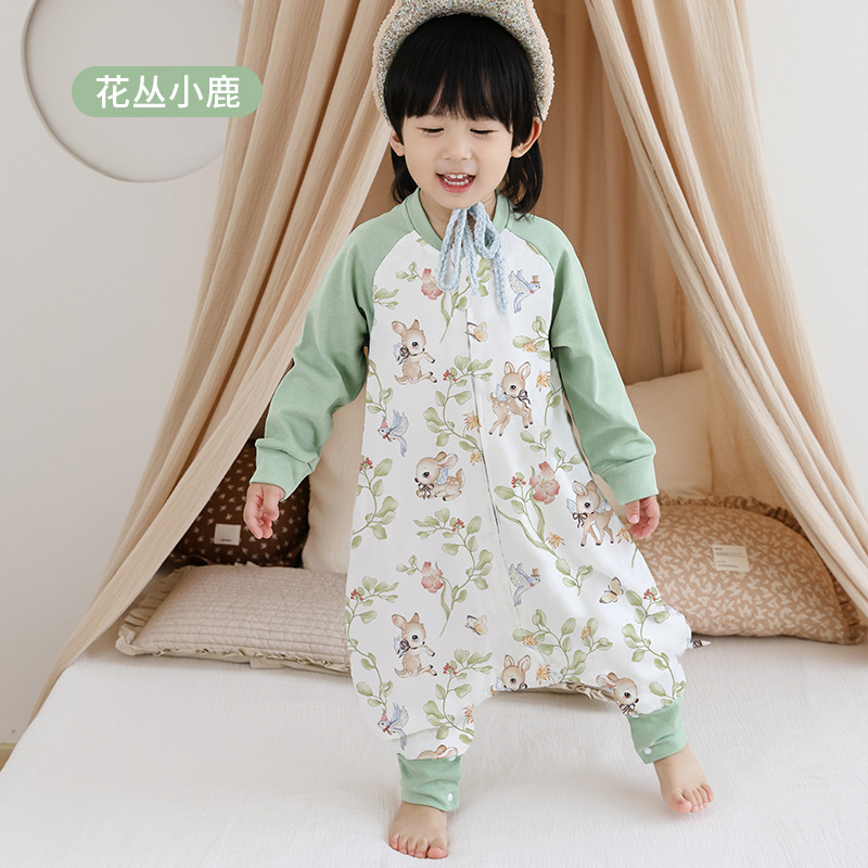 Picture of Cartoon Bamboo Cotton Gauze Sleeping Bag Baby Class a Summer Newborn Children's Home Clothes Baby Anti-Kick Quilt Breathable and Lightweight