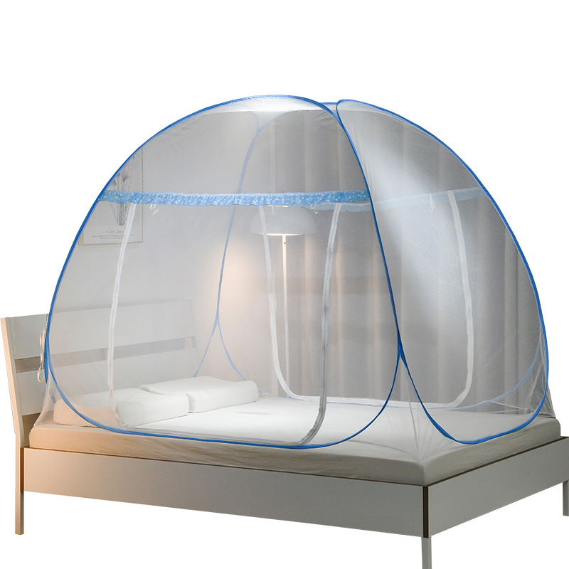Picture of New product installation-free mosquito net Mongolian home 1 meter 5 bed foldable mosquito net 1 meter 8 bed sheet door double door full bottom