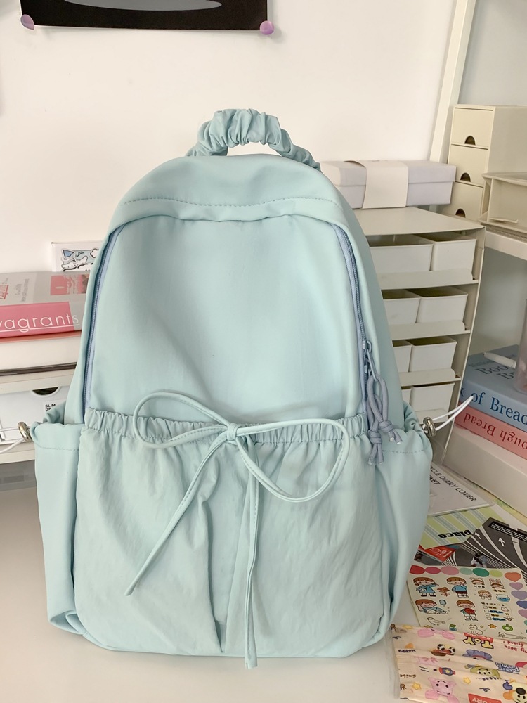 Picture of Korean Style Women's Fashionable All-match Backpack Nylon New Travel Outdoor Backpack Lightweight Student Commuter Schoolbag