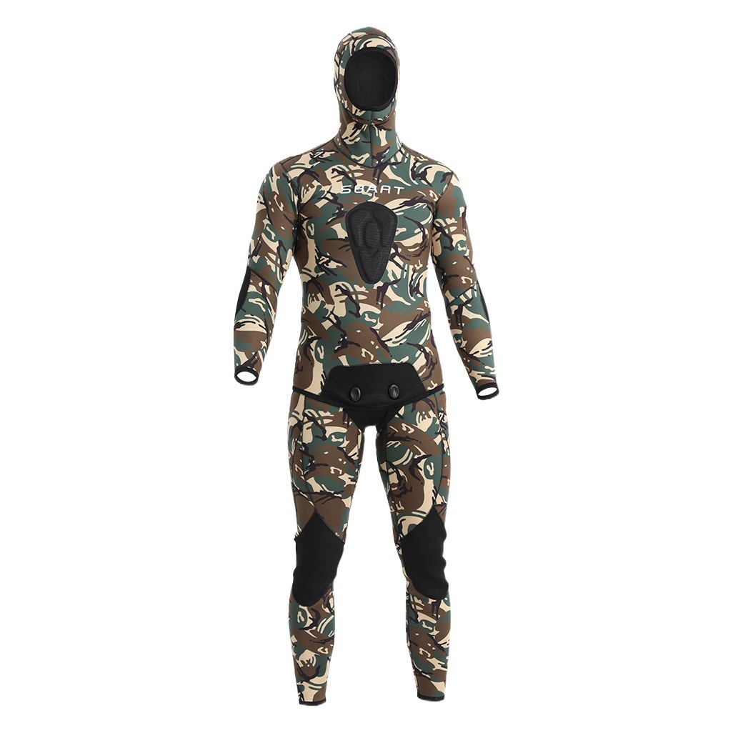 Shabbat diving suit men's professional deep diving cold-proof warm diving suit 3~5MM split free snorkeling fishing and hunting suit