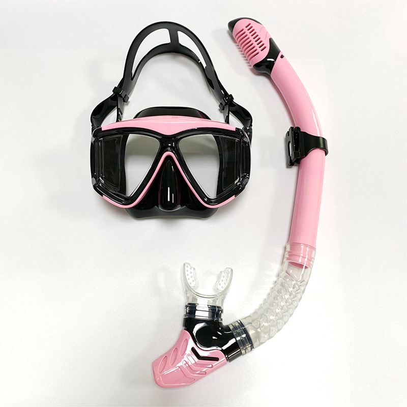 Picture of Cross-Border Snorkeling Set, Adult Diving Goggles Equipment, Large-Frame Silicone Mask, Can Be Equipped with Myopia Lenses, Snorkeling Mask