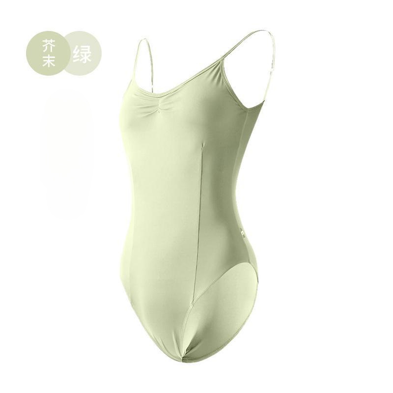 Picture of Jasmine Dance Suit Gymnastics Suit Female Adult Art Test Sling High Hip Body Suit Ballet Training Suit Waist Sling