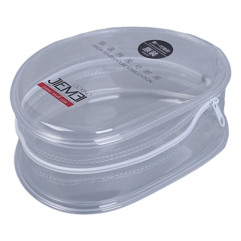 Transparent pvc chest stickers zipper bag bra bag stealth silicone zipper bag plastic cosmetic bag storage bag wholesale