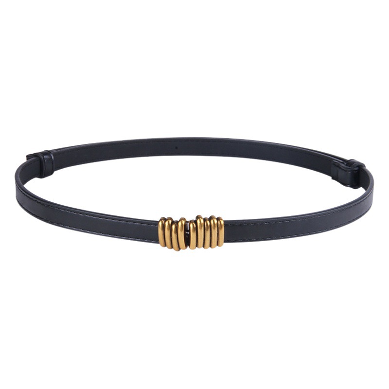 Dress Waist Belt Sweater Down Jacket Buckle Hook Adjustable Thin Belt Women's Decorative Small Belt