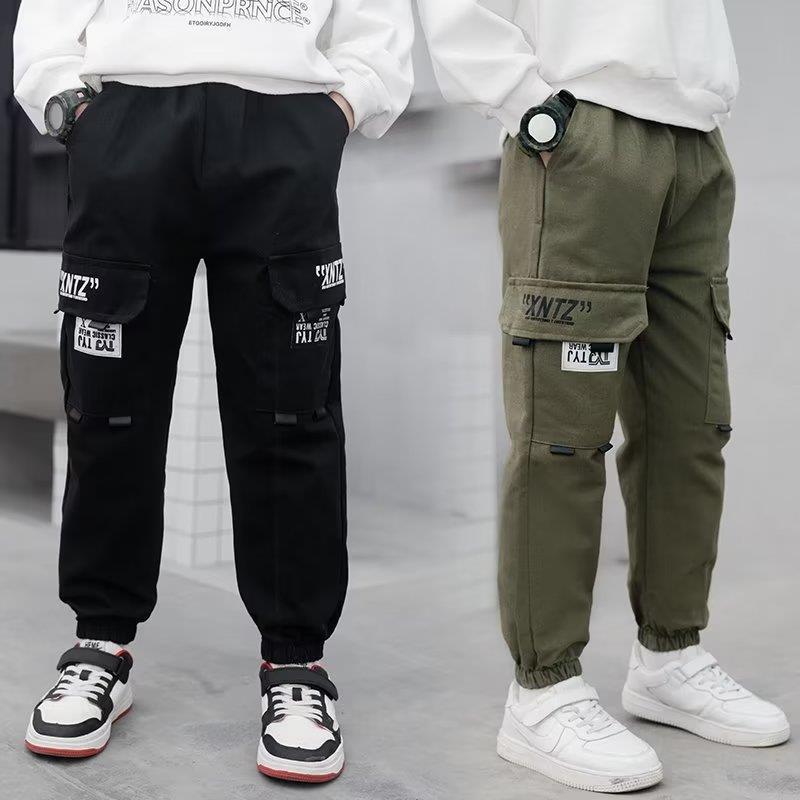 Picture of All-match trendy ankle-length pants ankle-tied pants elegant Japanese style fashionable fashionable children's clothing men's pants new autumn