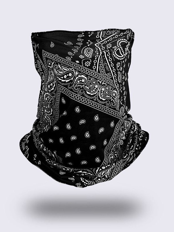 Ice Silk Ear Hanging Mask Triangle Towel Neck Set Mesh Sunscreen Outdoor Riding Fishing Windproof Scarf Men's and Women's Face Towel Summer