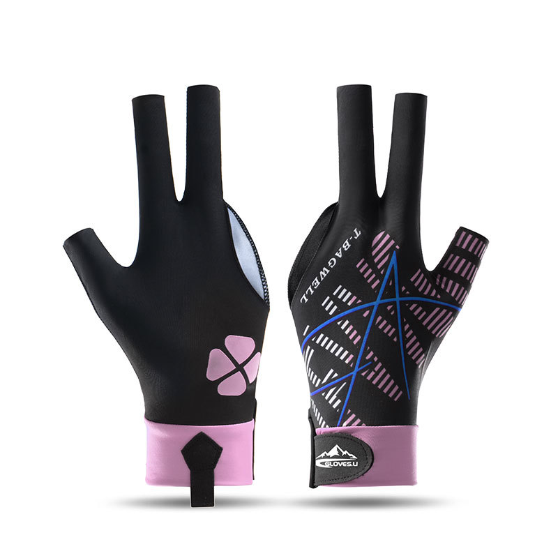 Picture of Billiards Gloves Professional Table Tennis Special Three-Finger Thin Breathable Men's High-Value Women's Ice Silk Non-Slip Left Hand Single