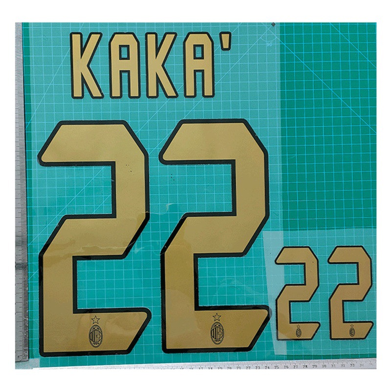 06-07ac home adult pack B goods 22#KAKA jersey number letter heat transfer number heat transfer sticker ball