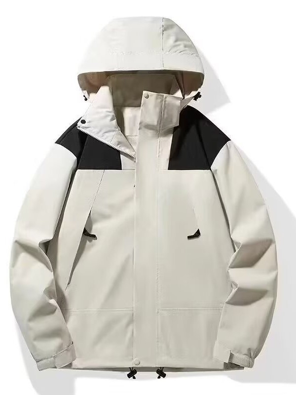 Cross-border Outdoor Thin Jacket for Spring and Autumn for Men and Women Lovers Jacket Hooded Windproof Waterproof Long Sleeve Coat
